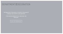 Desktop Screenshot of deptofdecoration.com